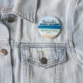 サマーパーソナライズされたビーチスウィート16サンキュー 缶バッジ (インサイチュ)