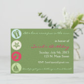 サマーパーティの招待状 招待状 (スタンド正面)