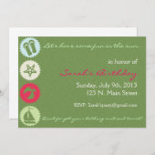 サマーパーティの招待状 招待状 (正面/裏面)