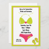 サマーパーティの招待状 招待状 (正面/裏面)