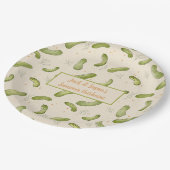 サマーパーティーピックルパターン紙プレート ペーパープレート (アングル)