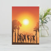 サマーパーティー踊り招待状 招待状 (スタンド正面)