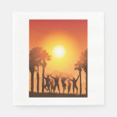 サマーパーティー踊り紙ナプキンス スタンダードランチョンナプキン (正面)