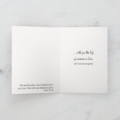 サマーパープルワイルドフラワー悔やみや弔慰 カード (内部)