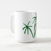 サマーパームツリーコーヒーマグ コーヒーマグカップ (正面左)