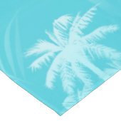 サマーパームツリーズアクア テーブルクロス (アングル)