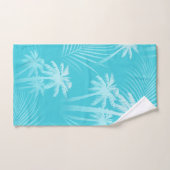 サマーパームツリーズアクア バスタオルセット (ハンドタオル)