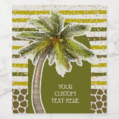 サマーパームツリー ワインラベル (シングルラベル)