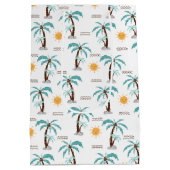 サマーパームパステルブルー ミディアムペーパーバッグ (裏面)