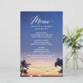 サマーパームビーチストリングライト結婚のメニュー (スタンド正面)