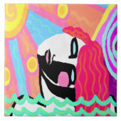 サマーヒート抽象芸術デジ絵画タル タイル (正面)