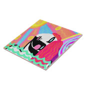 サマーヒート抽象芸術デジ絵画タル タイル (側面)