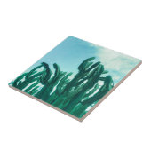 サマービブスパームツリーサボタスグリ淡い色のーン タイル (側面)