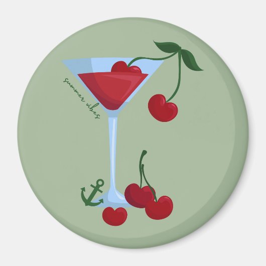 サマービベスさくらんぼ マグネット (正面)