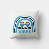 サマービベスイラストレーションタイポグラフィ クッション (正面)