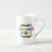 サマービベスフローラデザイン-54504フード付きスウェットシャツ ボーンチャイナマグカップ (右)