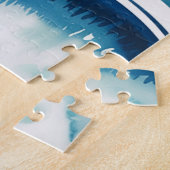 サマービベスレトロビーチイラストレーション ジグソーパズル (側面)