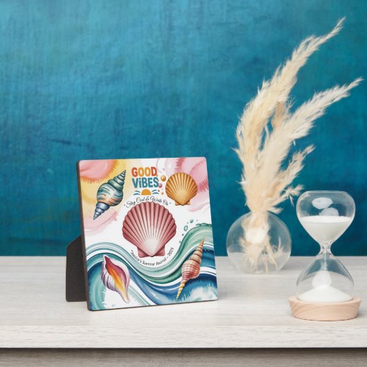 サマービベスレトロビーチイラストレーション フォトプラーク (インサイチュ)