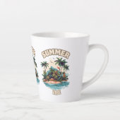 サマービベトロピカルアイランドイラストレーション カフェラテマグ (右)