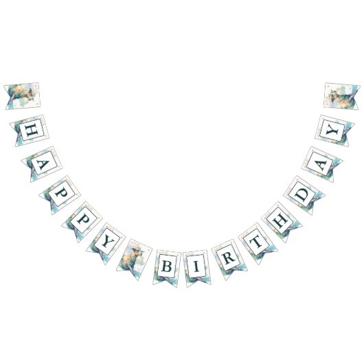 サマービーズウォーターカラーヤギ – 誕生日 バンティングフラッグ (全)