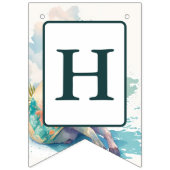 サマービーズウォーターカラーヤギ – 誕生日 バンティングフラッグ (第2の旗)