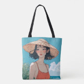 サマービーチガールアニメトートバッグ トートバッグ (裏面)