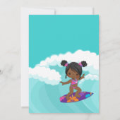 サマービーチガールバースデーパーティー 招待状 (裏面)