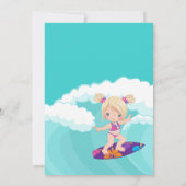 サマービーチガールバースデーパーティー 招待状 (裏面)