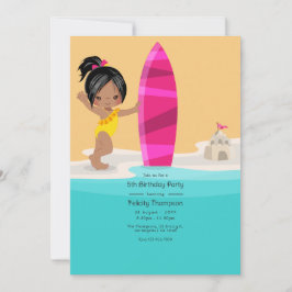 サマービーチガールバースデーパーティー 招待状