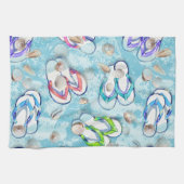 サマービーチコンバーシーシェルズ キッチンタオル (横)