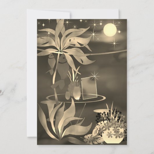 サマービーチシーカフェバーカクテルパーティーナイトモー 招待状 (裏面)