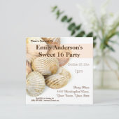 サマービーチシーシェルスウィート16誕生日 招待状 (スタンド正面)