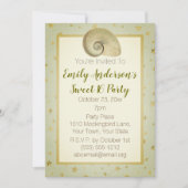 サマービーチシーシェ素朴ルウッドスウィート16 招待状 (正面)