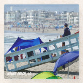 サマービーチデイ – ヴェネツィアビーチ, CA ガラスコースター (正面)