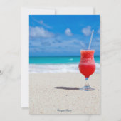 サマービーチトロピカルスイート16誕生日 招待状 (裏面)