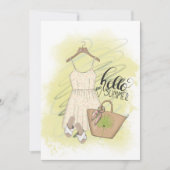 サマービーチバケーションバースデーパーティーの招待 招待状 (正面)