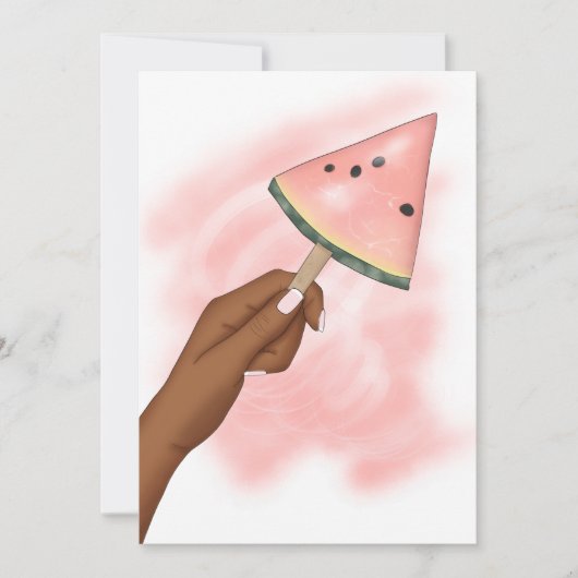 サマービーチバケーションバースデーパーティーの招待 招待状 (正面)