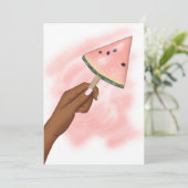 サマービーチバケーションバースデーパーティーの招待 招待状 (スタンド正面)