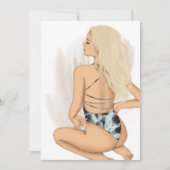 サマービーチバケーションバースデーパーティーの招待 招待状 (正面)