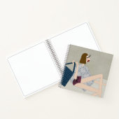 サマービーチバベファッションイラストレーション ノートブック (内部)