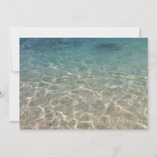 サマービーチヒトデブライダルシャワー 招待状 (裏面)