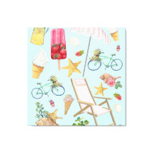 サマービーチビーズオンブルー