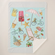 サマービーチビーズオンブルー