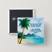 サマービーチファミリー懇親会アロハギャザリング 缶バッジ (正面&裏面)