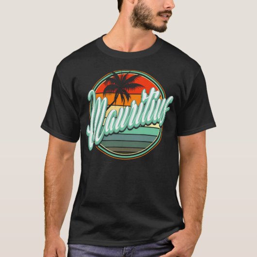サマービーチホリデイ – モーリシャス Tシャツ (正面)