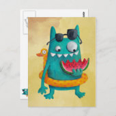 サマービーチモンスター ポストカード (正面/裏面)