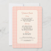 サマービーチ最後のブライズメイドパーティー 招待状 (裏面)