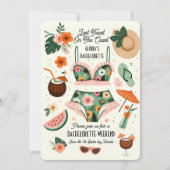 サマービーチ最後のブライズメイドパーティー 招待状 (正面)