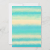 サマービーチ水彩結婚式招待状 招待状 (裏面)