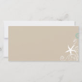 サマービーチ結婚式お祝い写真ありがとう サンキューカード (裏面)